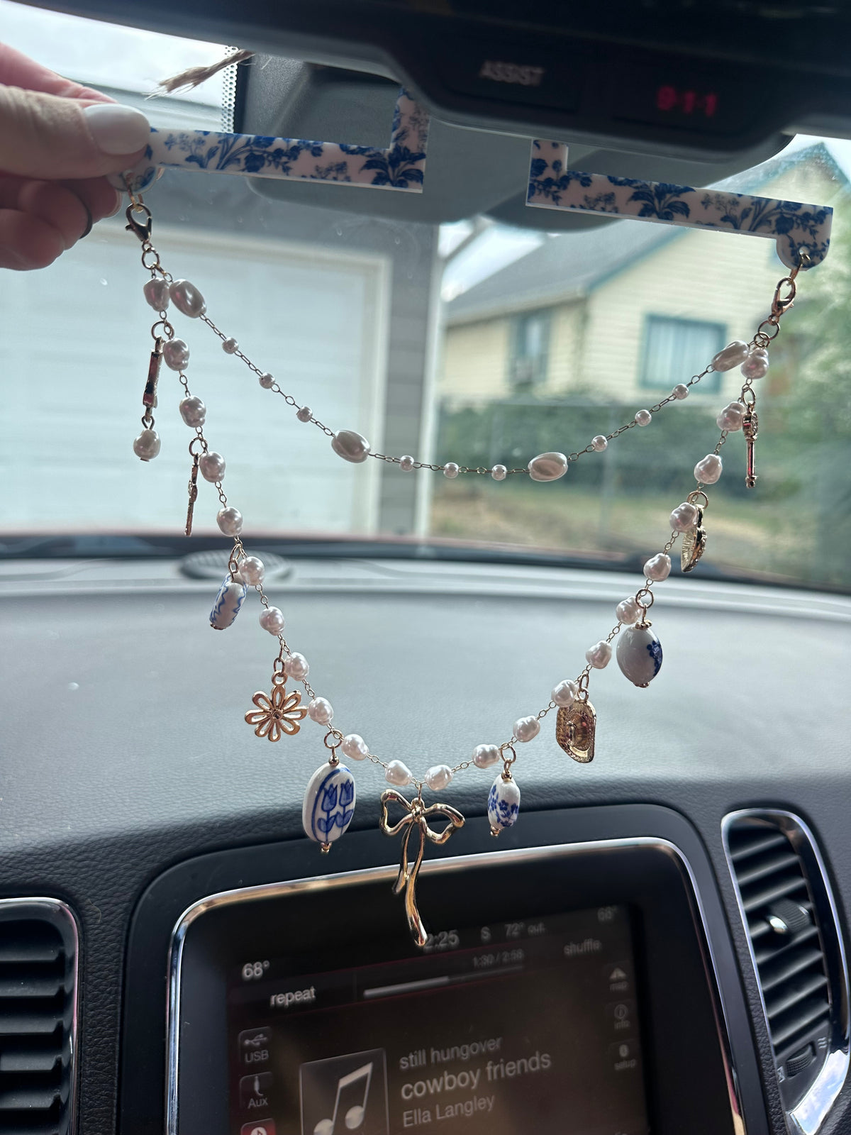 Floral & Fancy Cowgirl Car Charm