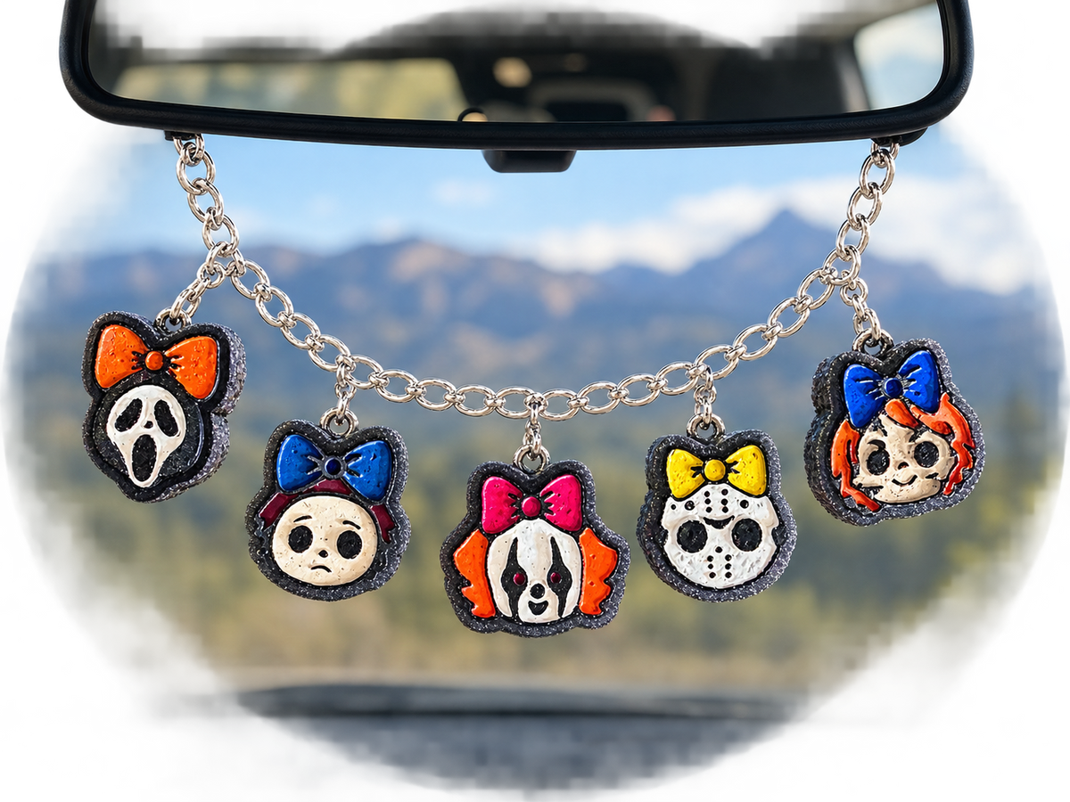 Cutesy Horror Characters Car Charmie