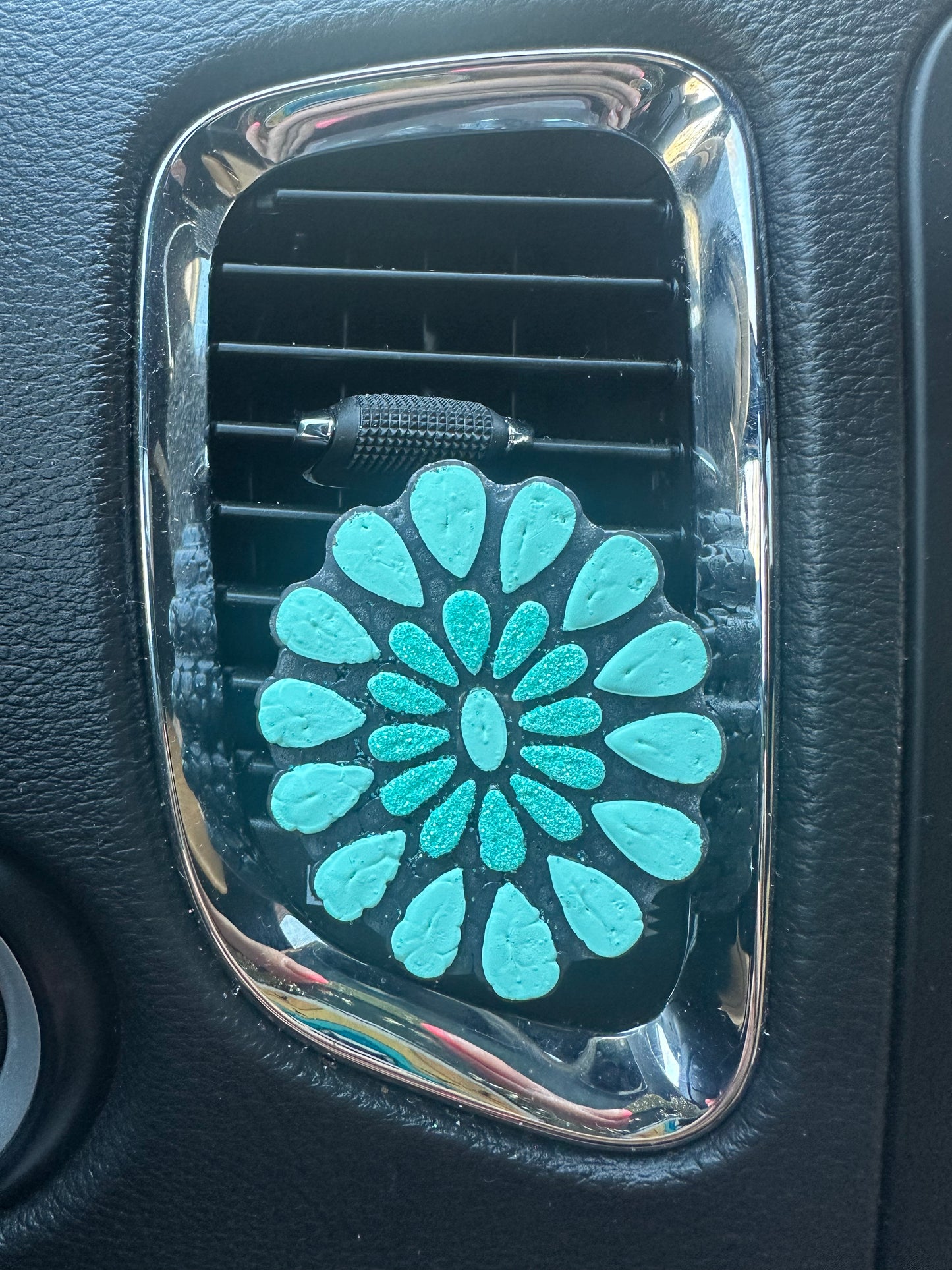 Turquoise Stone Vent Clips Freshie