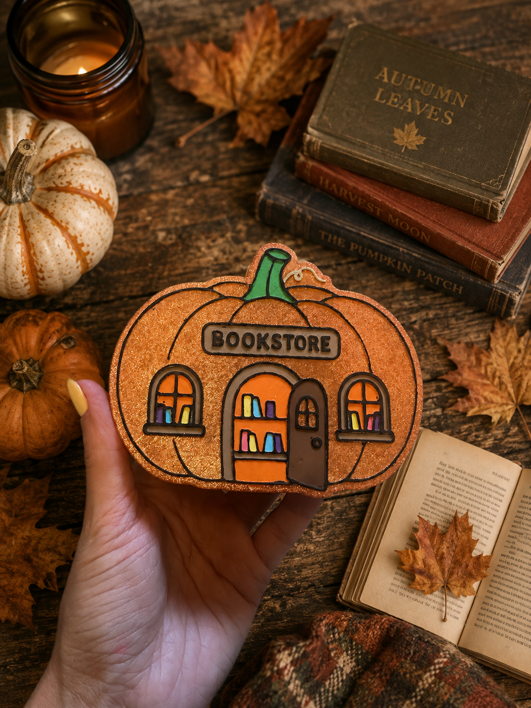 Bookstore Pumpkin Freshie