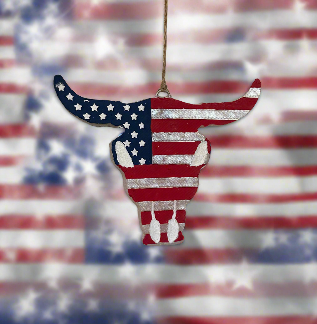 American Bull Skull Freshie