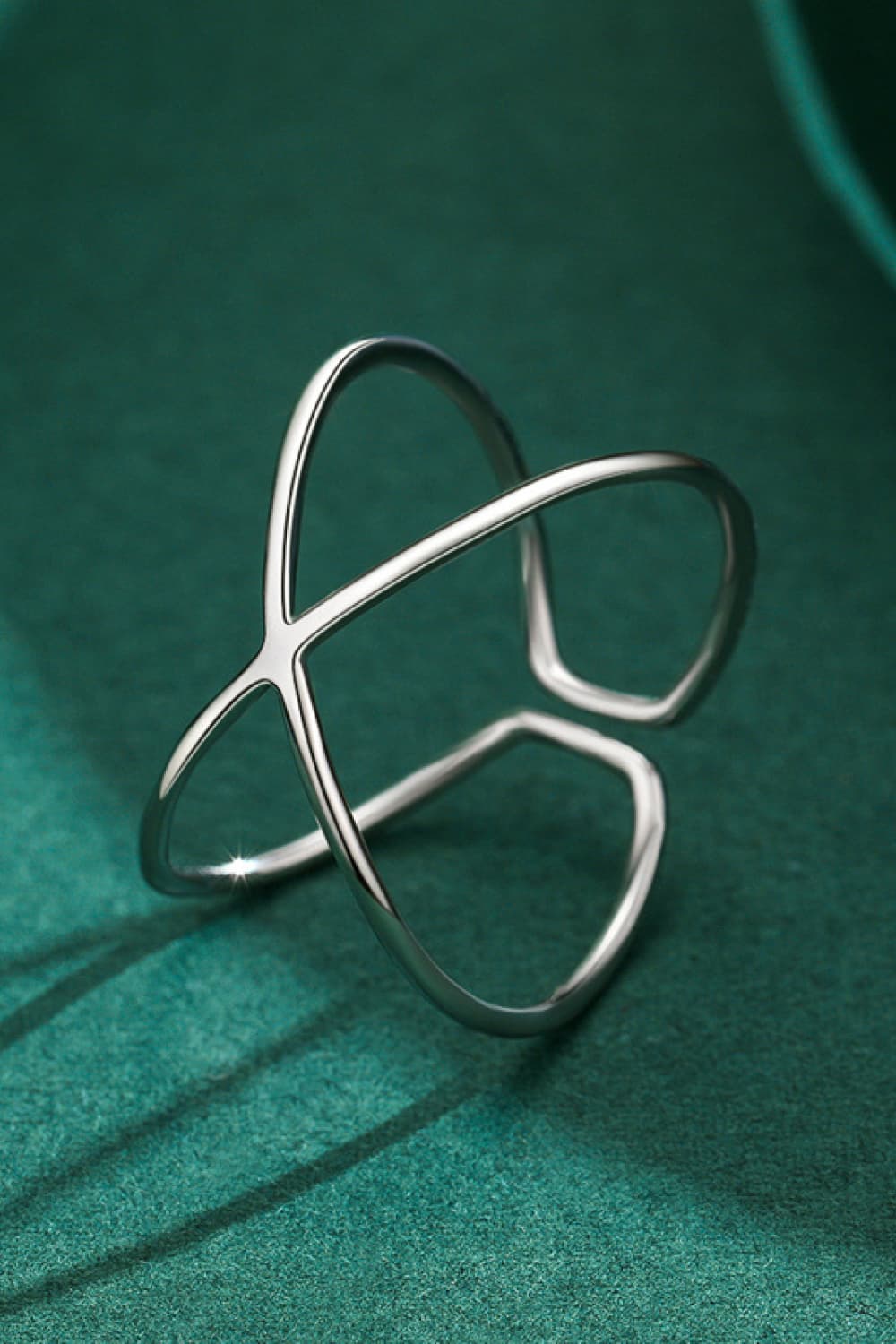 925 Sterling Silver Crisscross Open Ring The Stout Steer