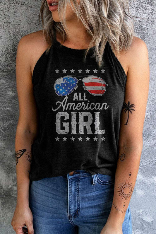 ALL AMERICAN GIRL Graphic Tank The Stout Steer