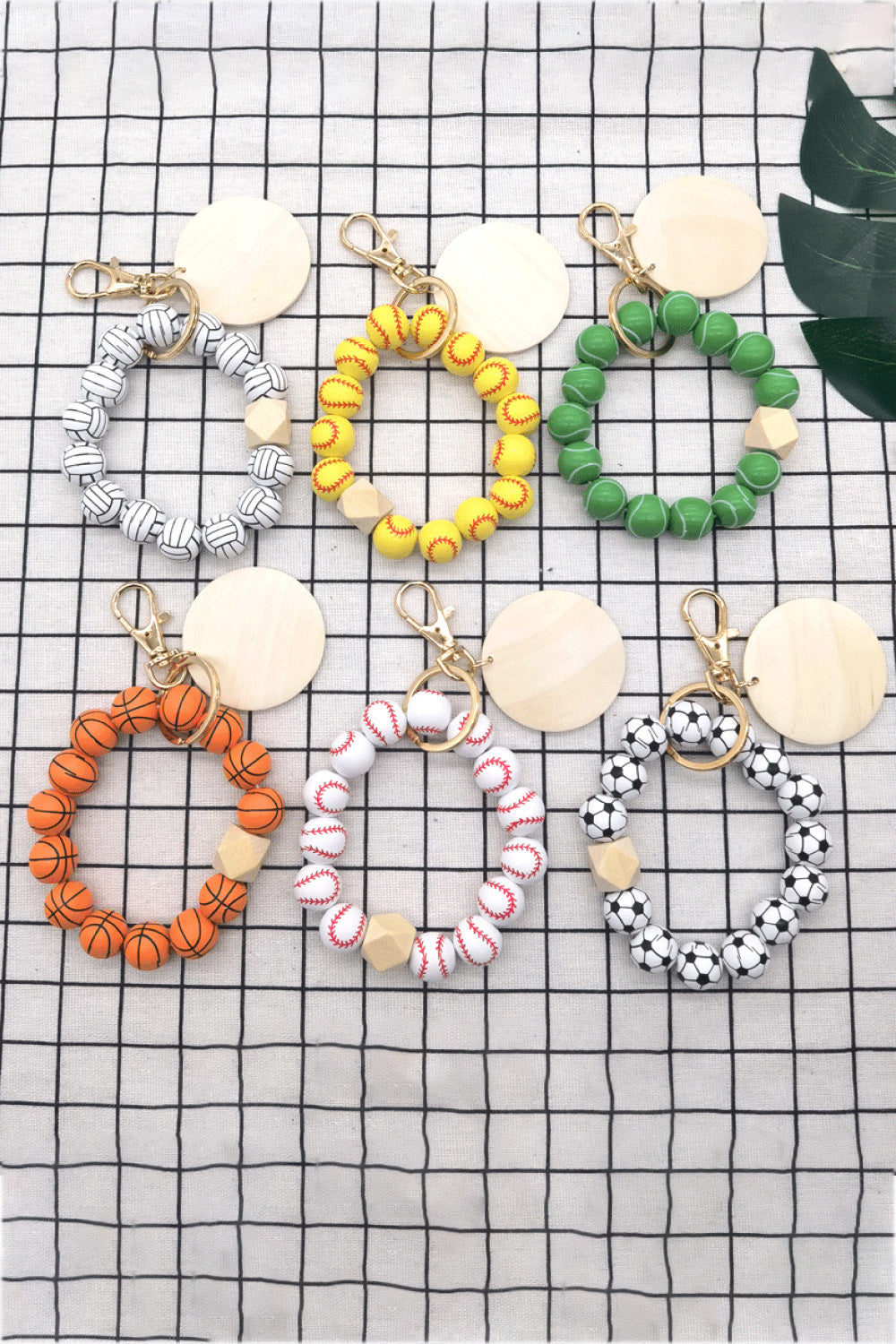 Assorted 4-Pack Wristlet Bead Key Chain The Stout Steer