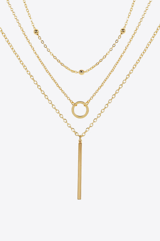 Basic Three-Piece Chain Necklace Set The Stout Steer
