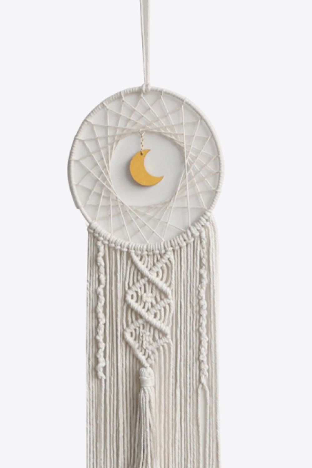 Bohemian Hand-Woven Moon Macrame Wall Hanging The Stout Steer