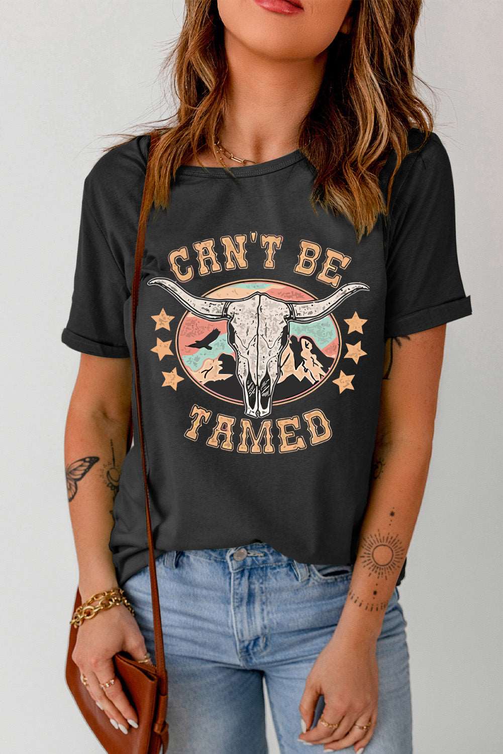 CAN'T BE TAMED Graphic Short Sleeve Tee The Stout Steer