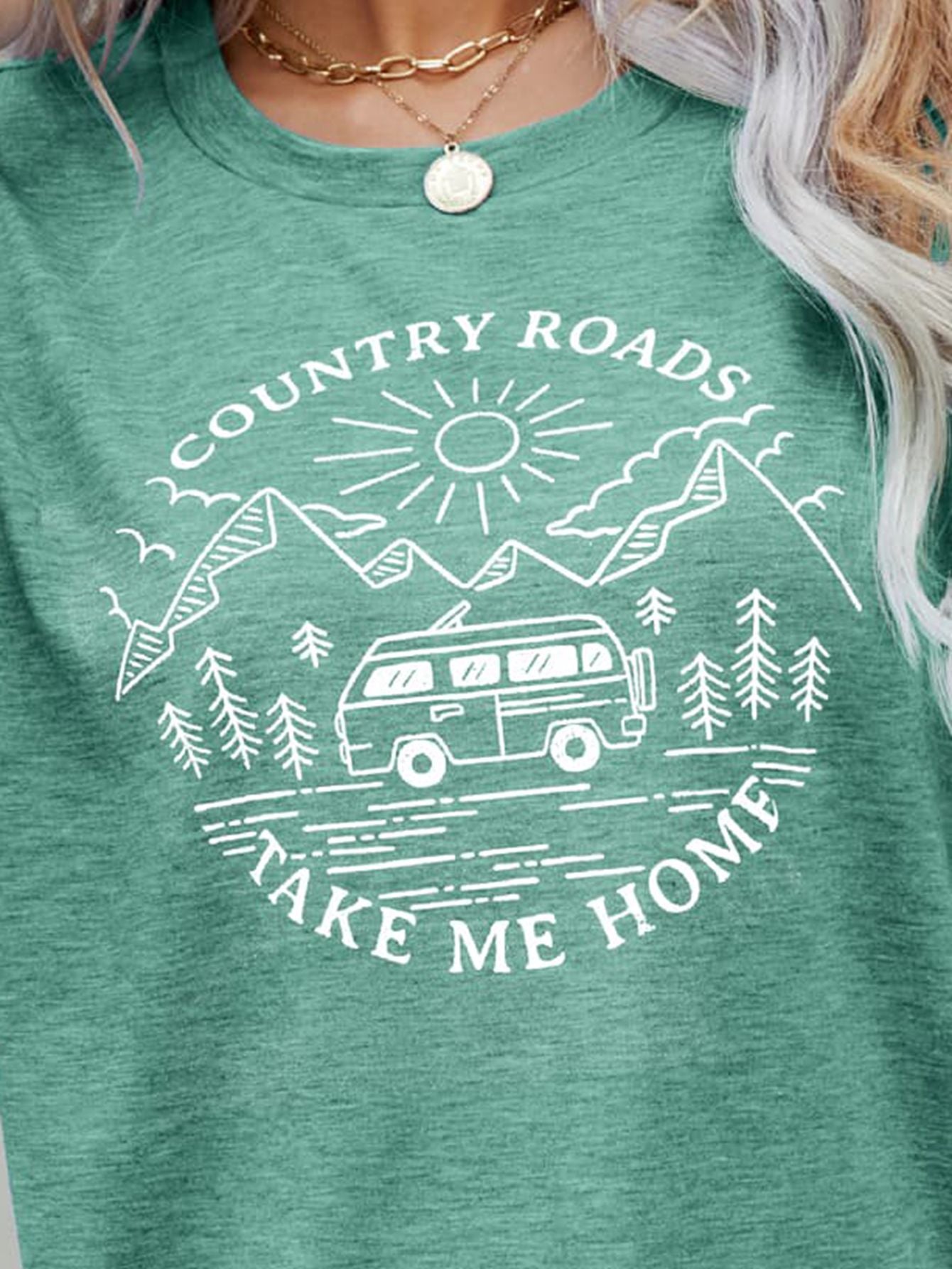 COUNTRY ROADS TAKE ME HOME Graphic Tee The Stout Steer