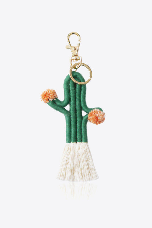 Cactus Keychain with Fringe The Stout Steer