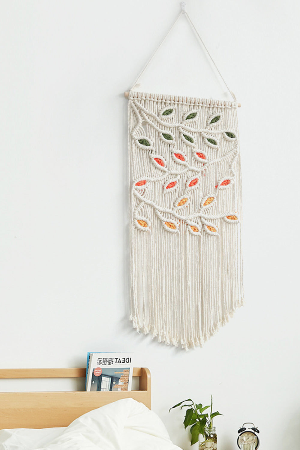 Contrast Leaf Fringe Macrame Wall Hanging The Stout Steer