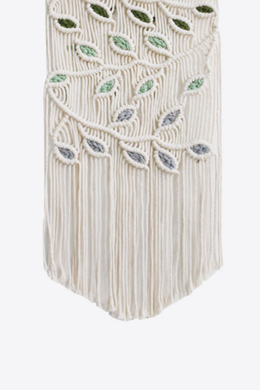 Contrast Leaf Fringe Macrame Wall Hanging The Stout Steer