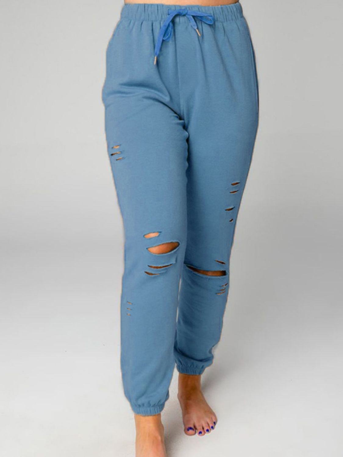 Distressed Sweatshirt and Joggers Set The Stout Steer