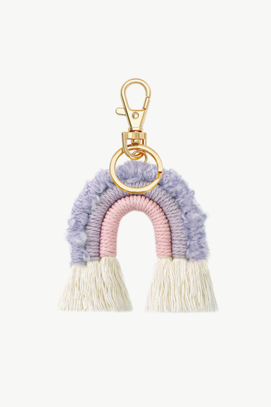 Fringe Trim Rainbow Key Chain The Stout Steer