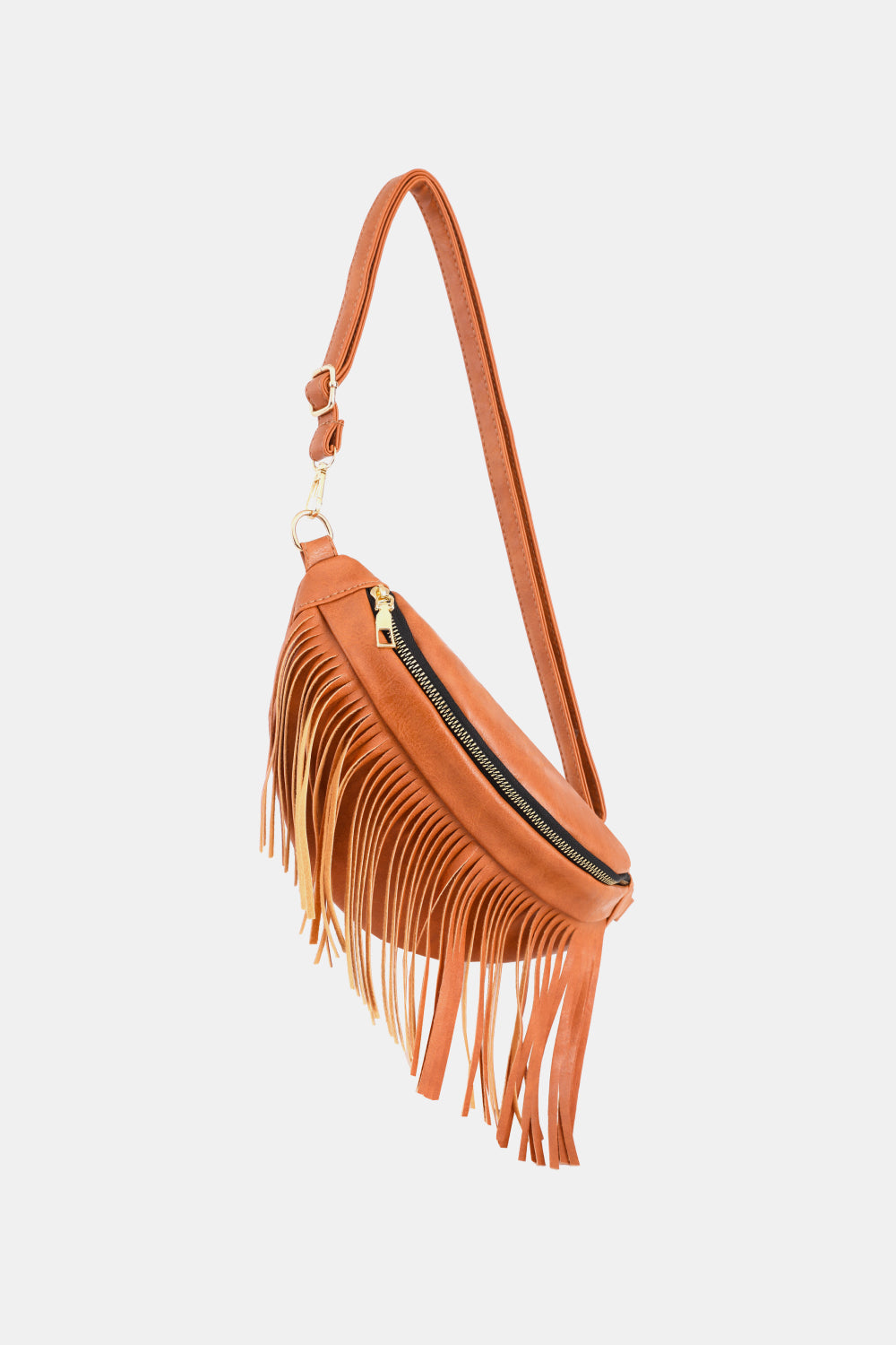 Fringed PU Leather Sling Bag The Stout Steer