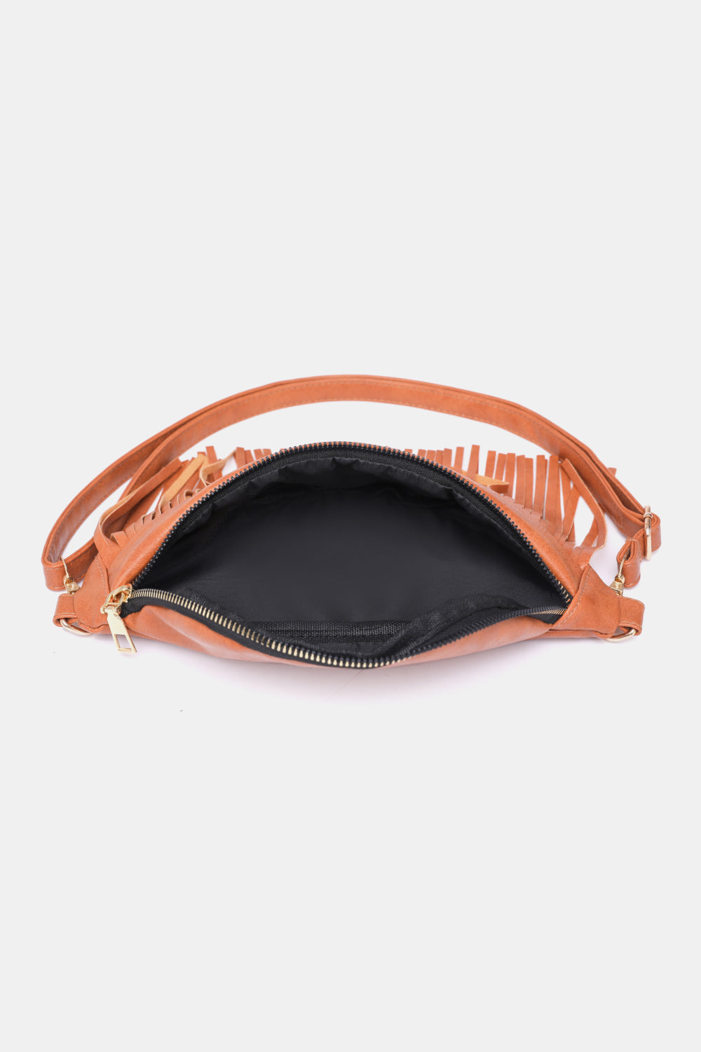 Fringed PU Leather Sling Bag The Stout Steer