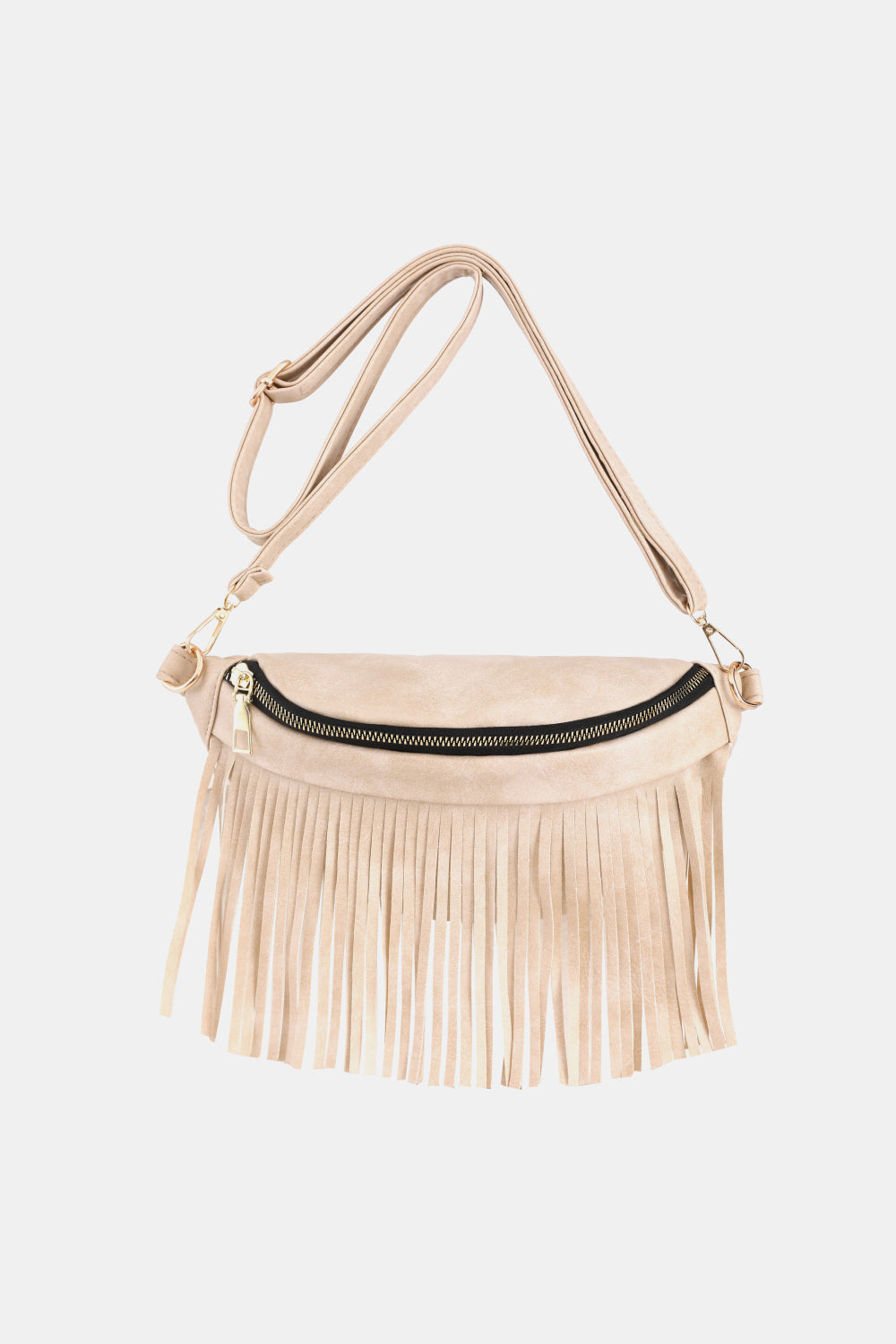 Fringed PU Leather Sling Bag The Stout Steer