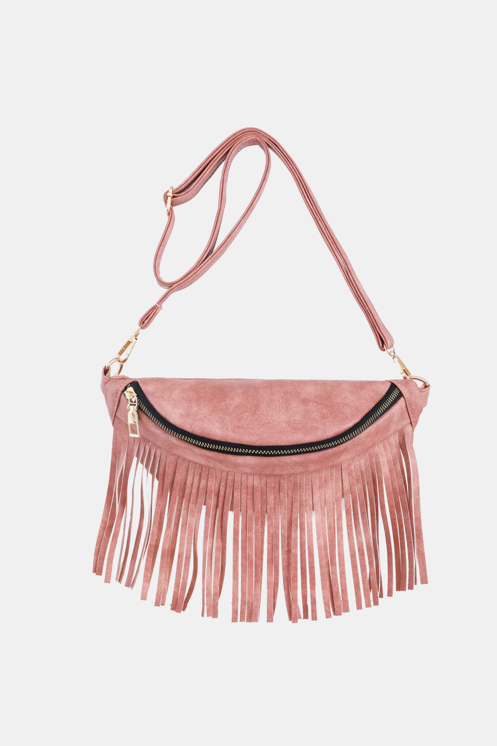 Fringed PU Leather Sling Bag The Stout Steer