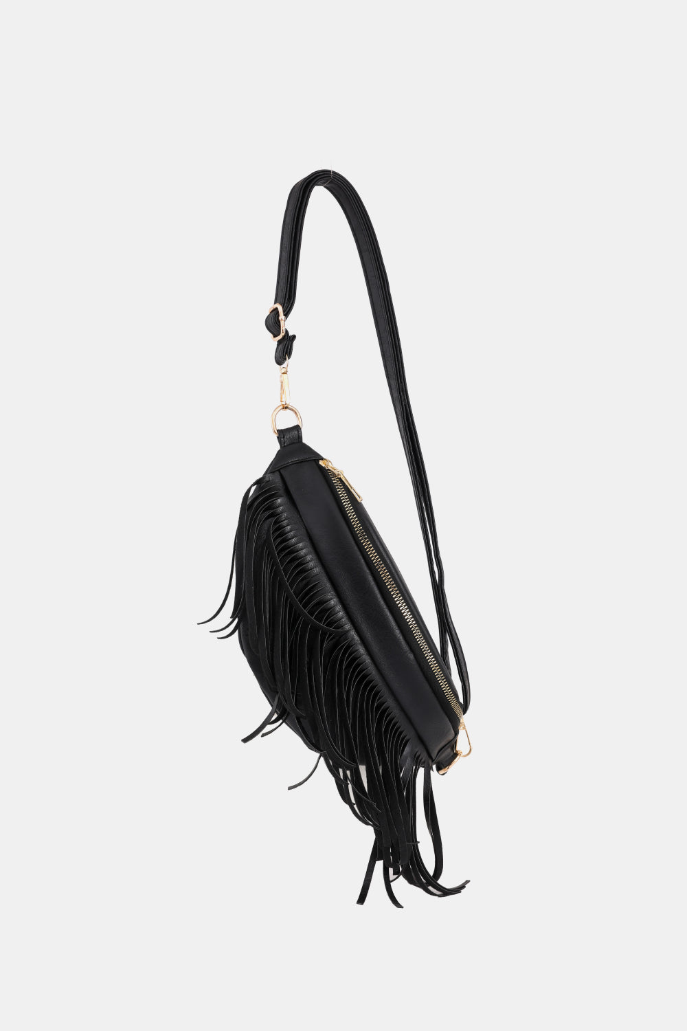 Fringed PU Leather Sling Bag The Stout Steer