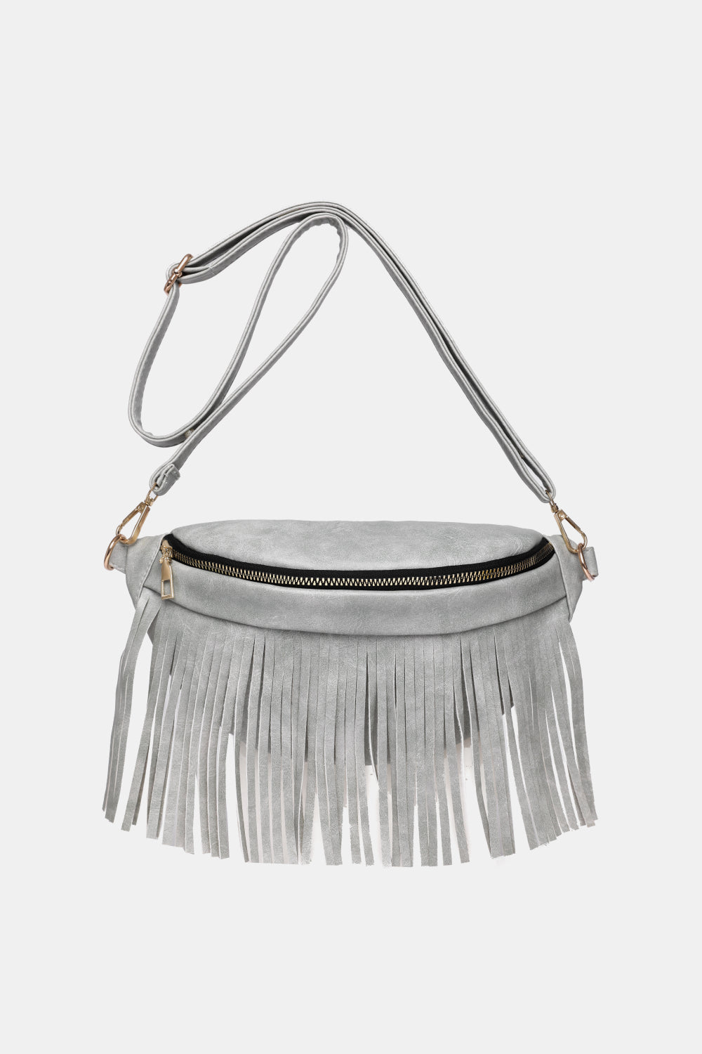 Fringed PU Leather Sling Bag The Stout Steer