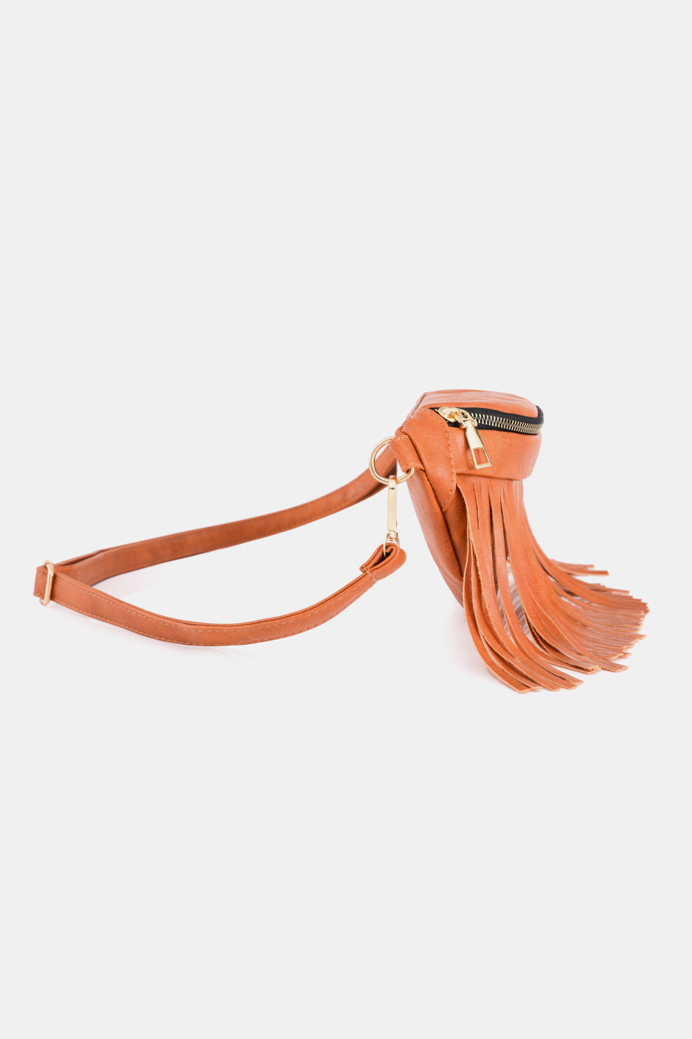 Fringed PU Leather Sling Bag The Stout Steer