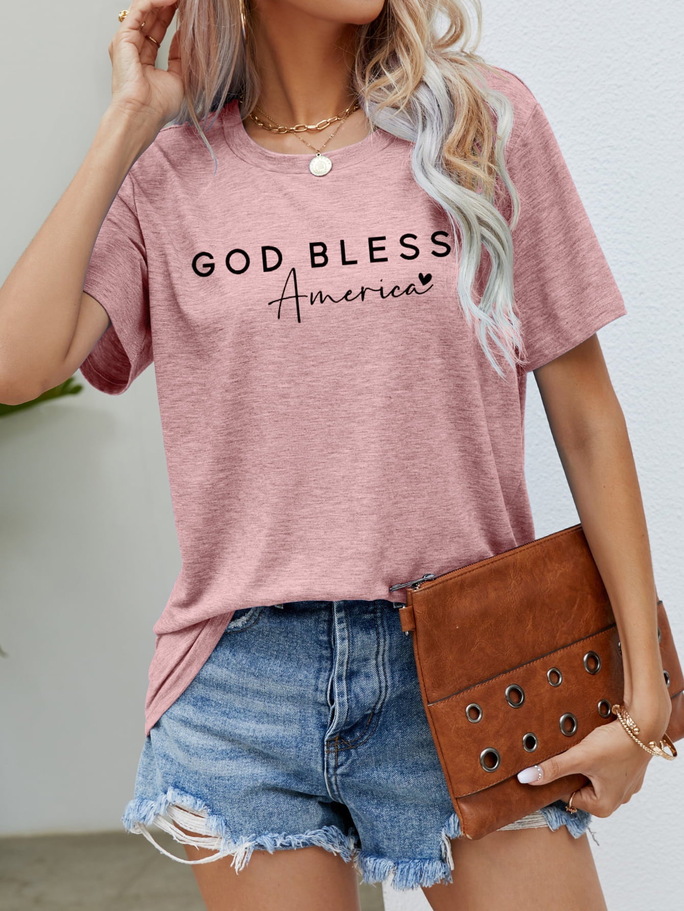 GOD BLESS AMERICA Graphic Short Sleeve Tee The Stout Steer