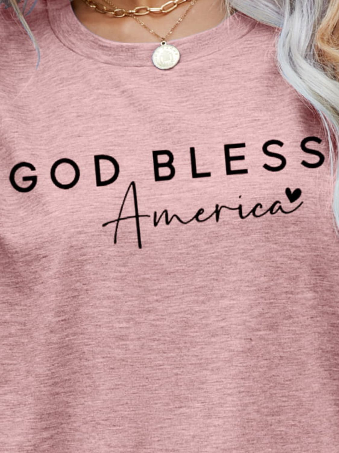 GOD BLESS AMERICA Graphic Short Sleeve Tee The Stout Steer