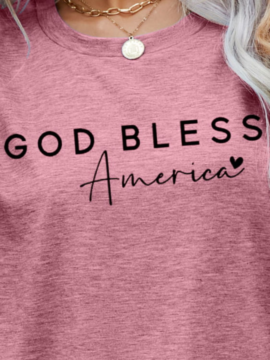 GOD BLESS AMERICA Graphic Short Sleeve Tee The Stout Steer