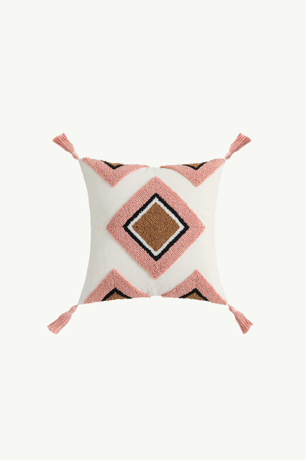 Geometric Graphic Tassel Decorative Throw Pillow Case The Stout Steer