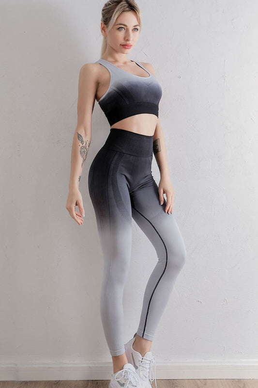 Gradient Sports Bra and Leggings Set The Stout Steer