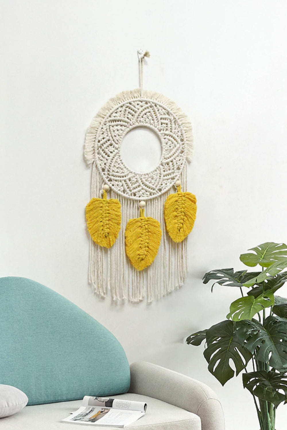 Hand-Woven Fringe Macrame Wall Hanging The Stout Steer