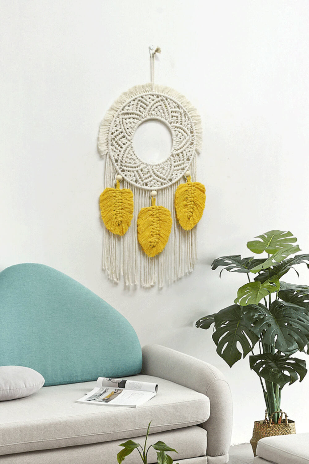 Hand-Woven Fringe Macrame Wall Hanging The Stout Steer