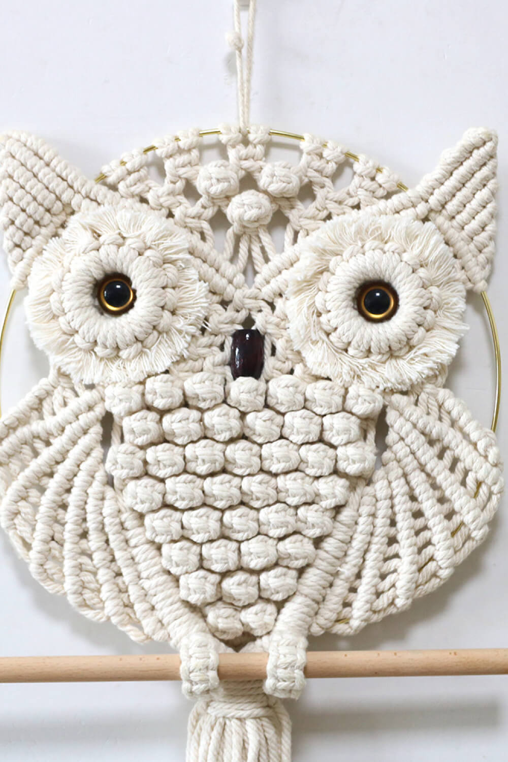 Hand-Woven Owl Macrame Wall Hanging The Stout Steer