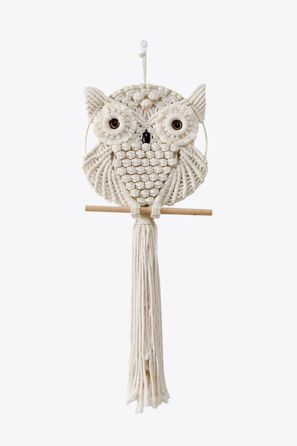 Hand-Woven Owl Macrame Wall Hanging The Stout Steer