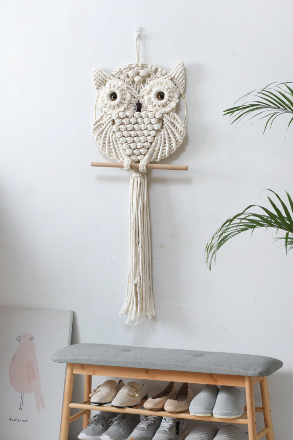 Hand-Woven Owl Macrame Wall Hanging The Stout Steer