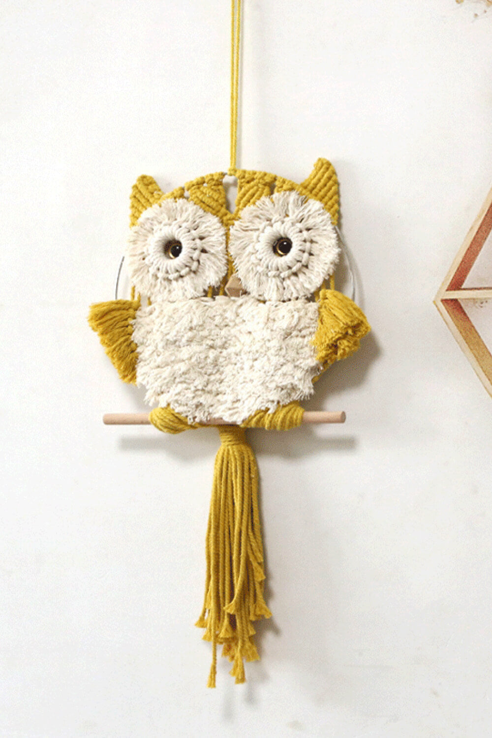 Hand-Woven Tassel Owl Macrame Wall Hanging The Stout Steer