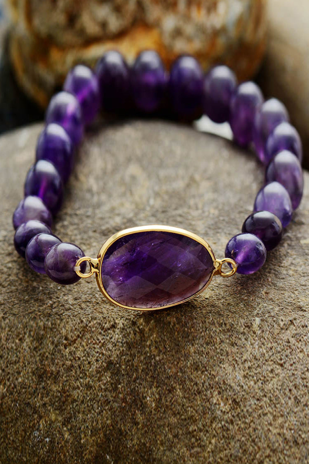 Handmade Amethyst Beaded Bracelet The Stout Steer