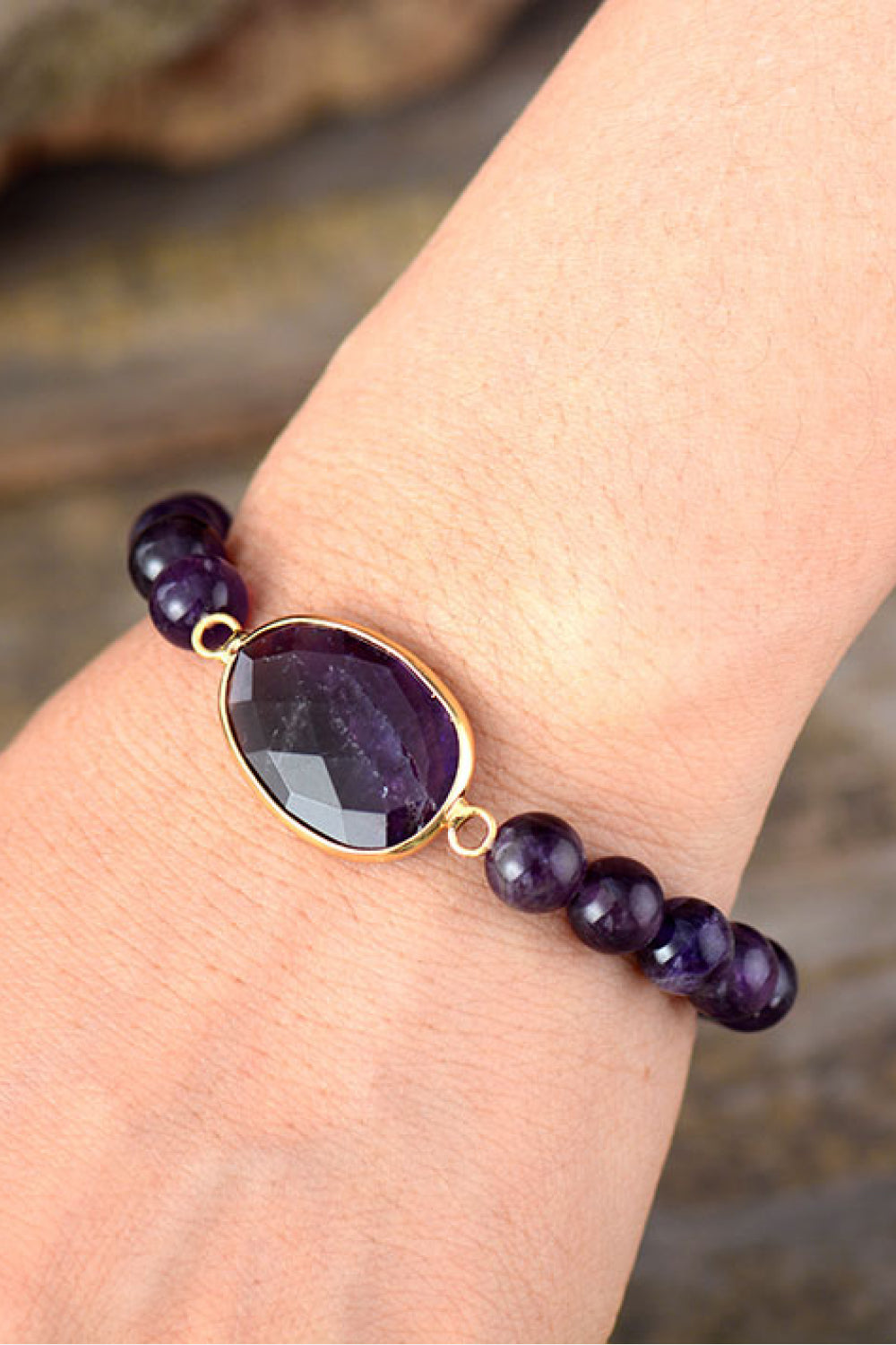 Handmade Amethyst Beaded Bracelet The Stout Steer