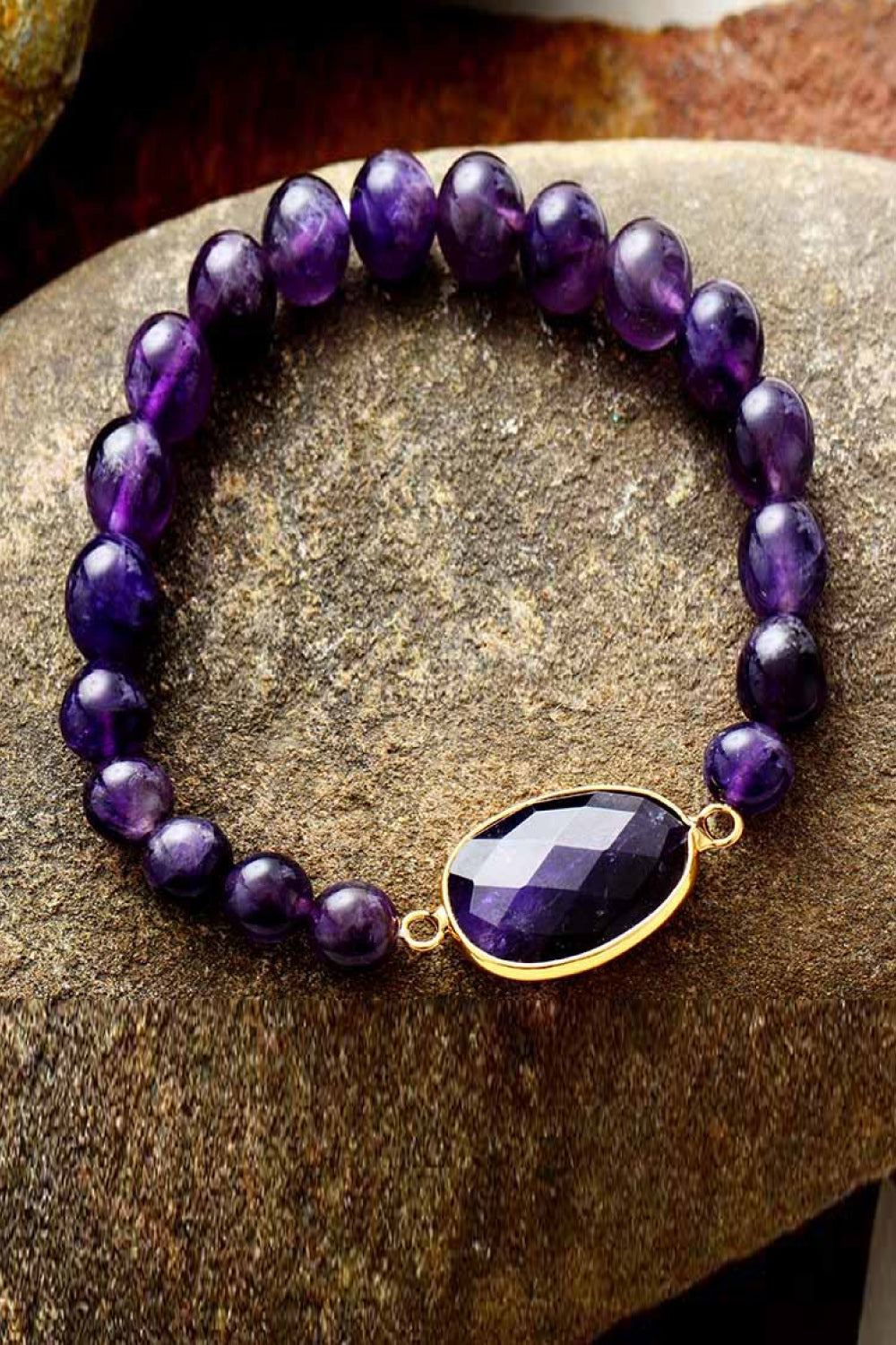 Handmade Amethyst Beaded Bracelet The Stout Steer