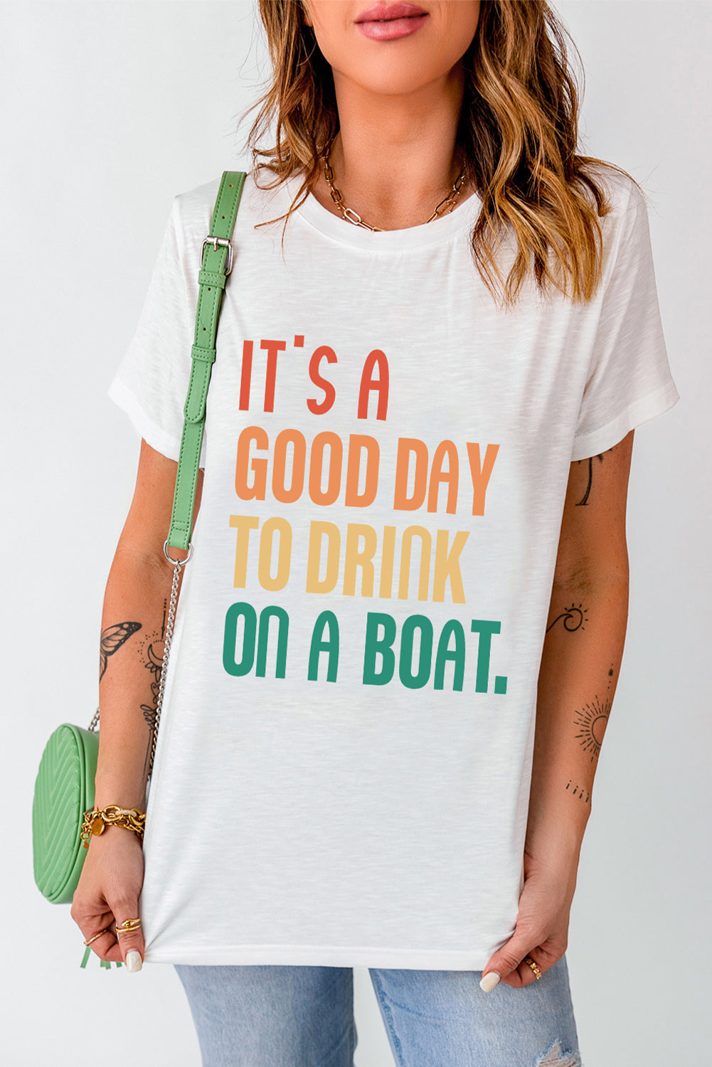 IT'S A GOOD DAY TO DRINK ON A BOAT Graphic Tee The Stout Steer