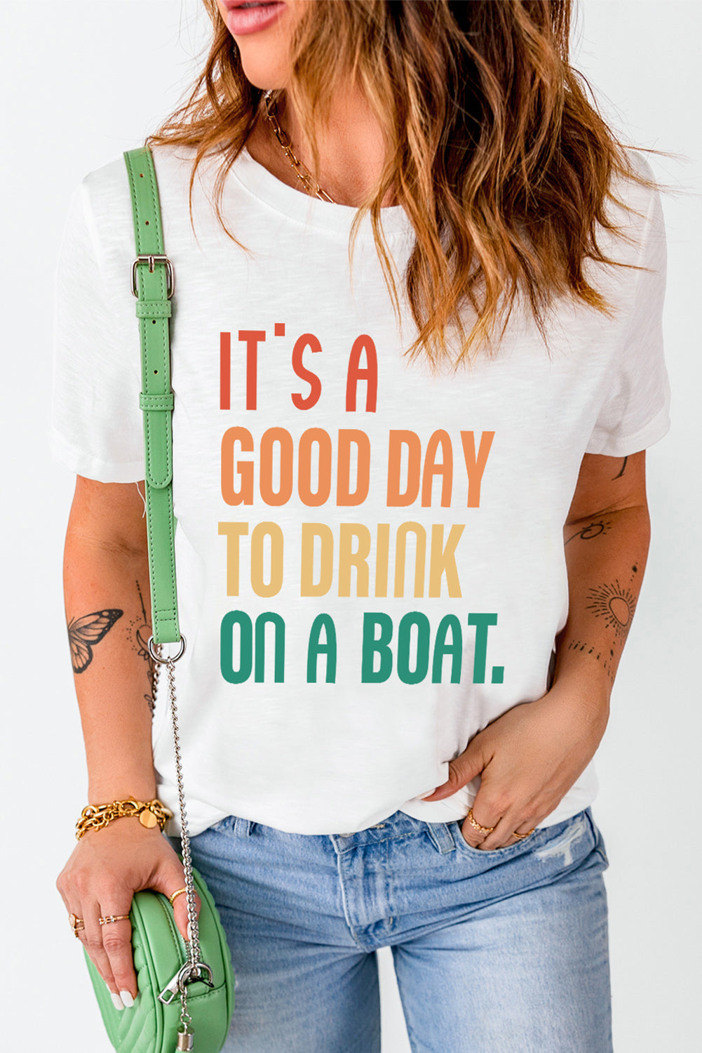 IT'S A GOOD DAY TO DRINK ON A BOAT Graphic Tee The Stout Steer