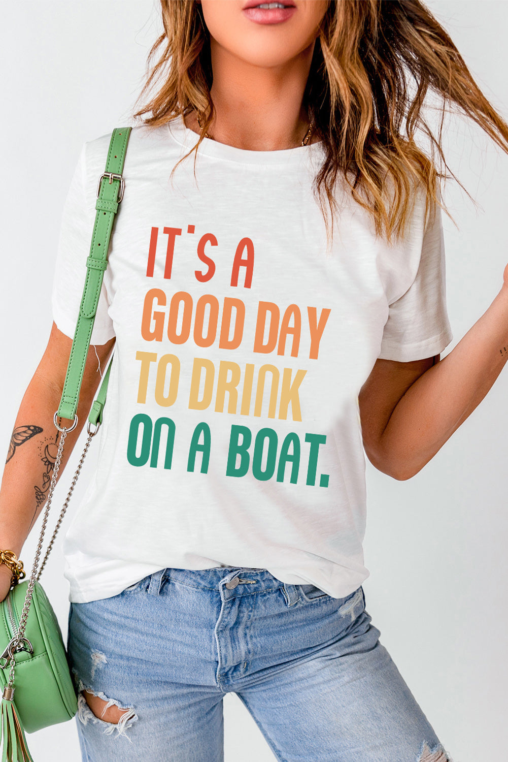 IT'S A GOOD DAY TO DRINK ON A BOAT Graphic Tee The Stout Steer