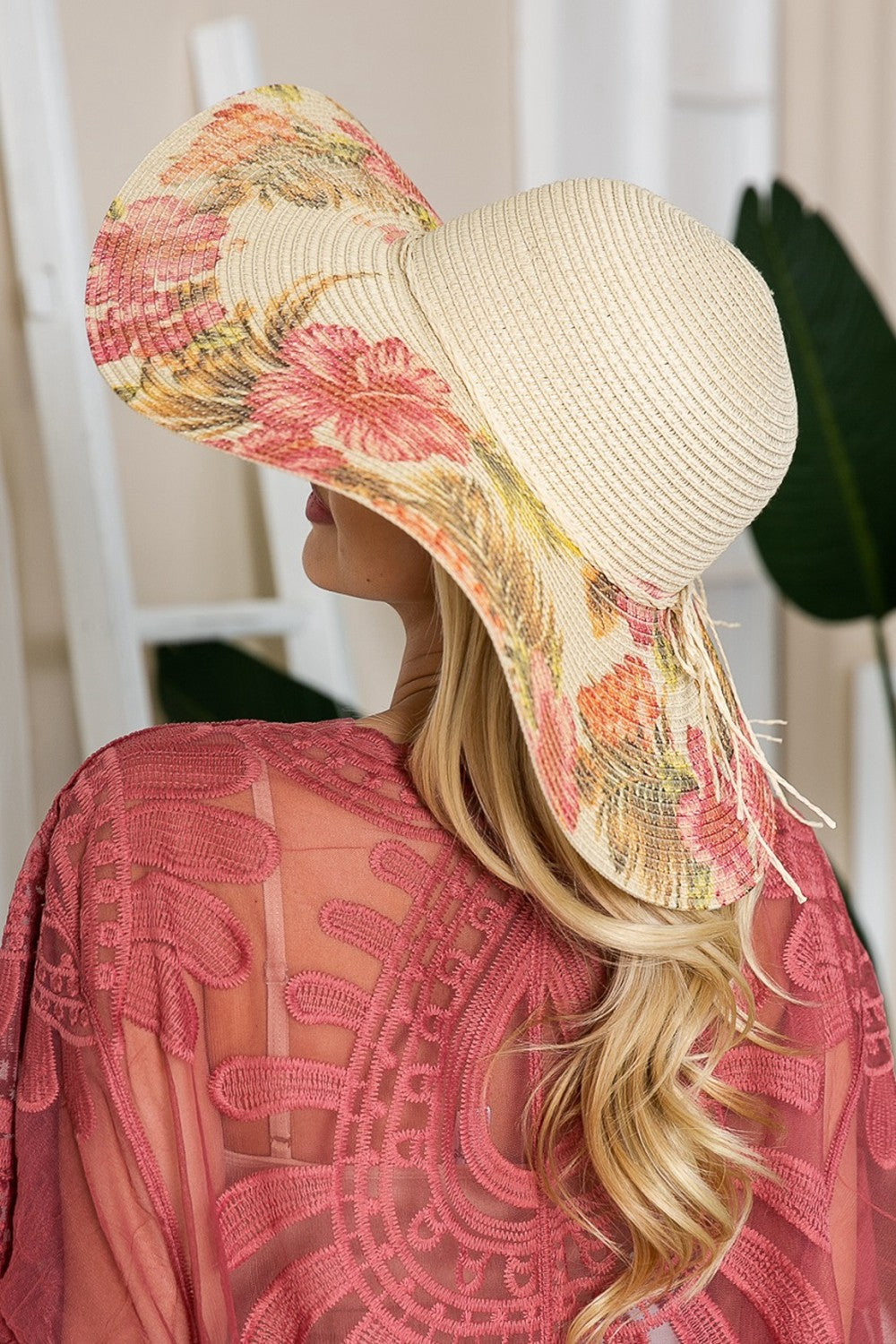Justin Taylor Floral Bow Detail Sunhat The Stout Steer