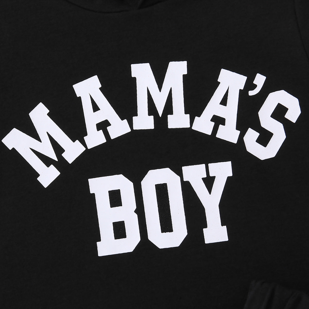 Kids MAMA'S BOY Graphic Short Sleeve Hoodie and Shorts Set The Stout Steer