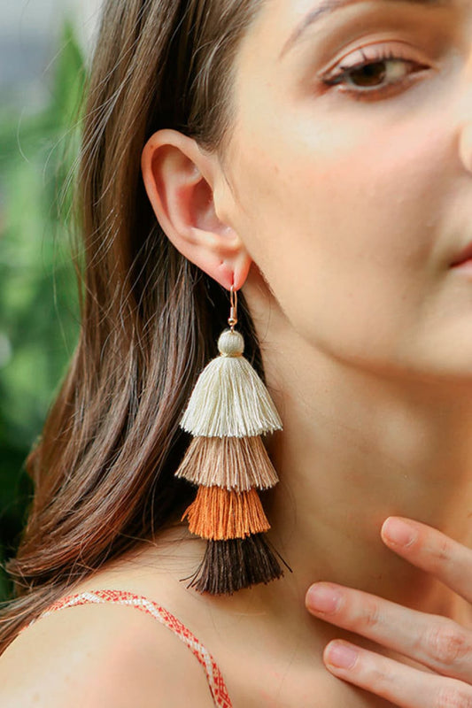 Layered Tassel Earrings The Stout Steer