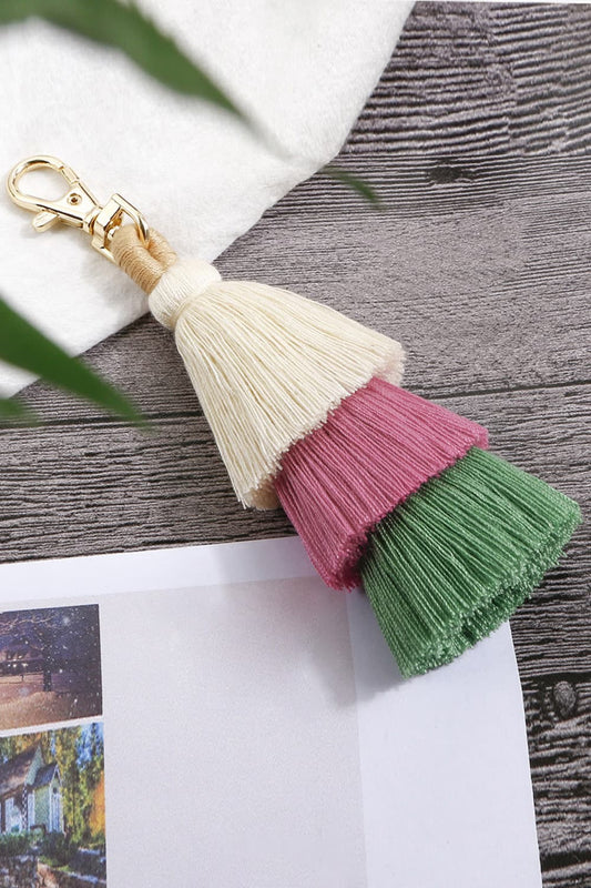 Layered Tassel Keychain The Stout Steer