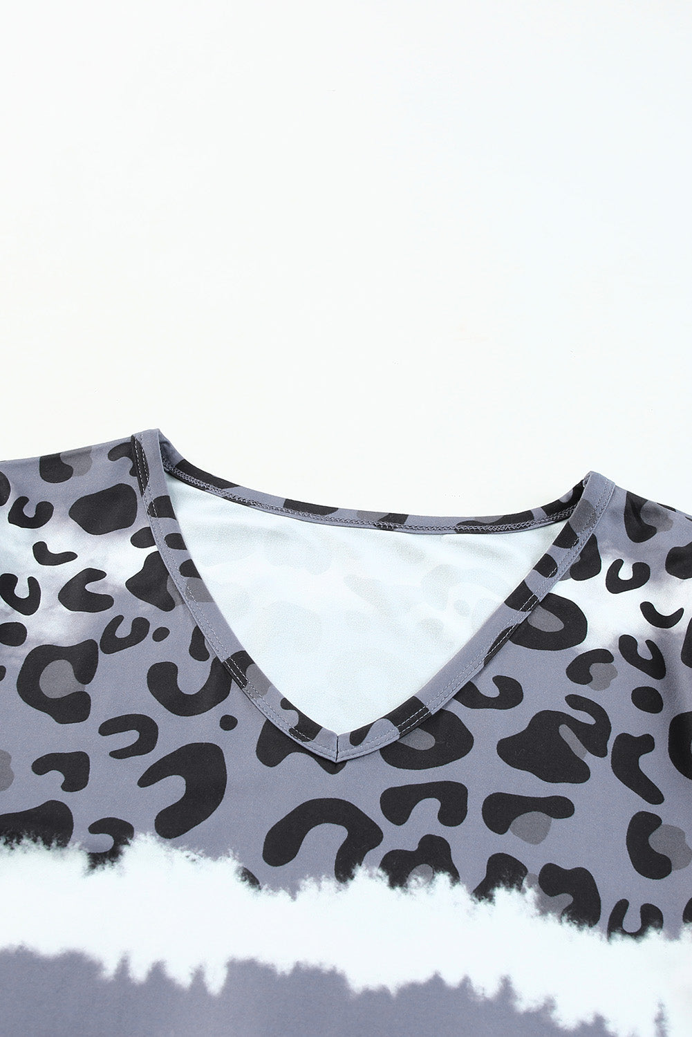 Leopard V-Neck Tee Shirt The Stout Steer