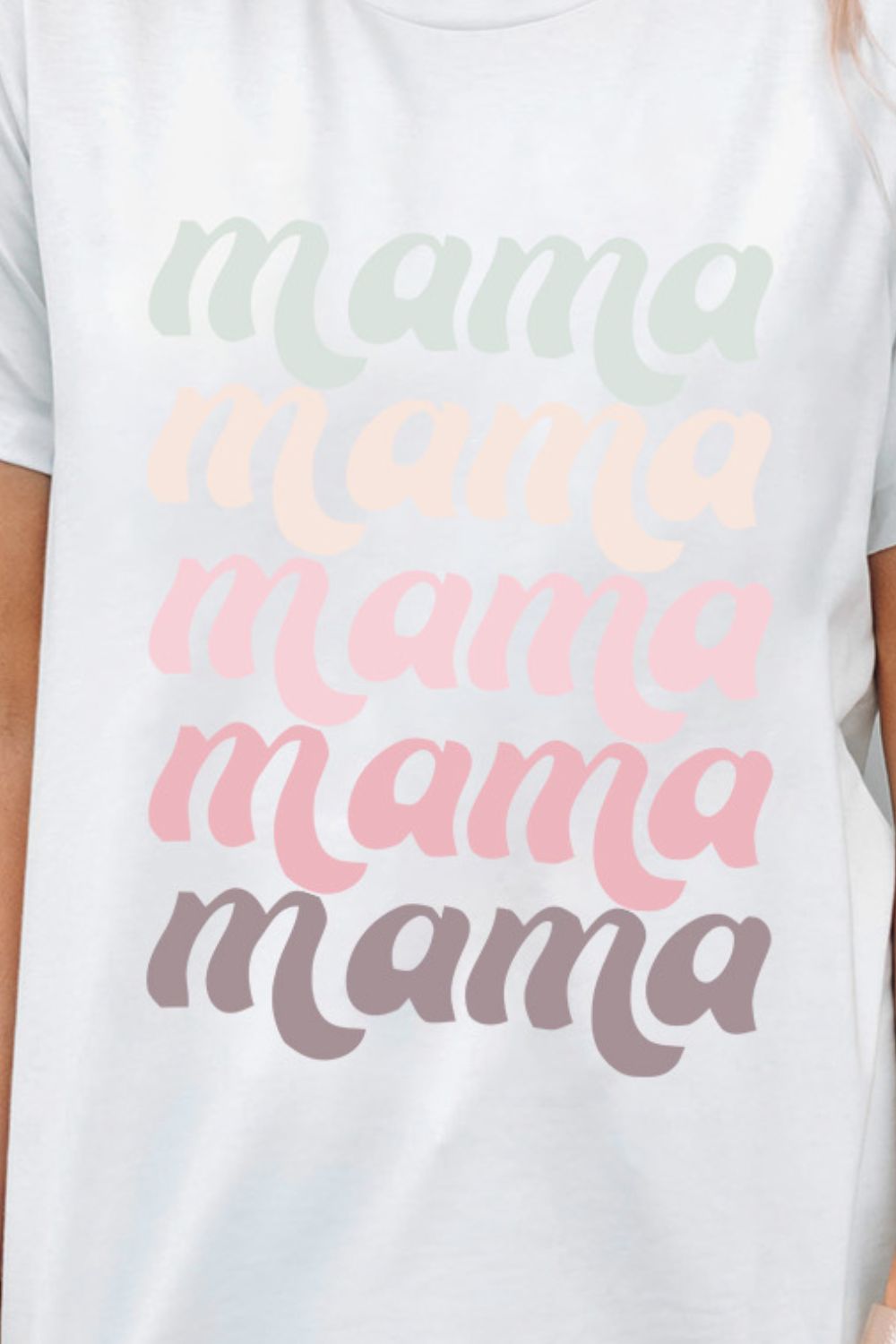 MAMA Graphic Contrast Tee Shirt The Stout Steer