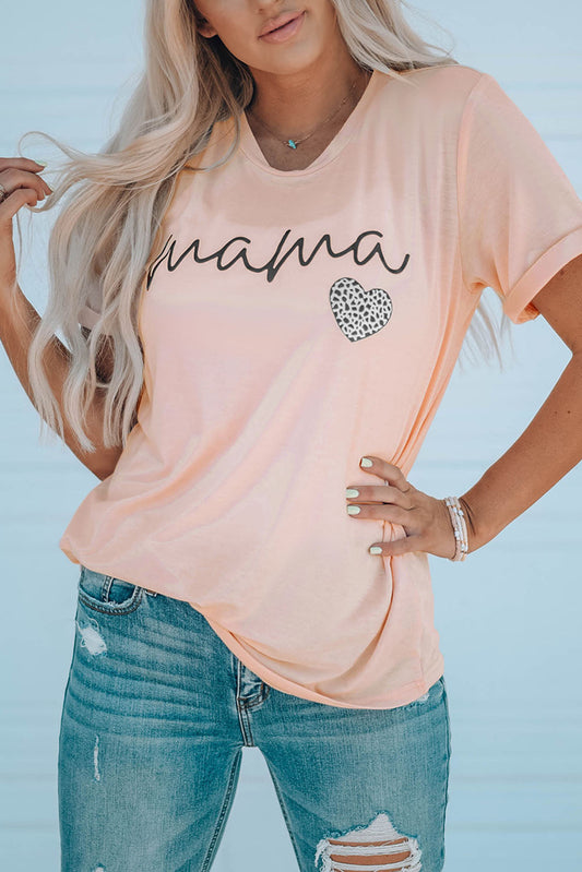 MAMA Heart Graphic Tee Shirt The Stout Steer