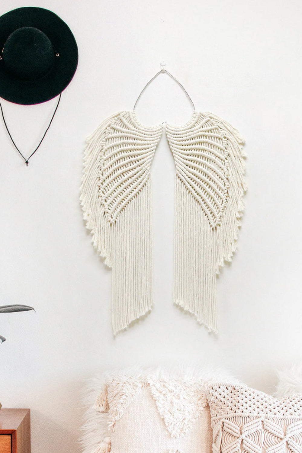 Macrame Angel Wings Wall Hanging The Stout Steer