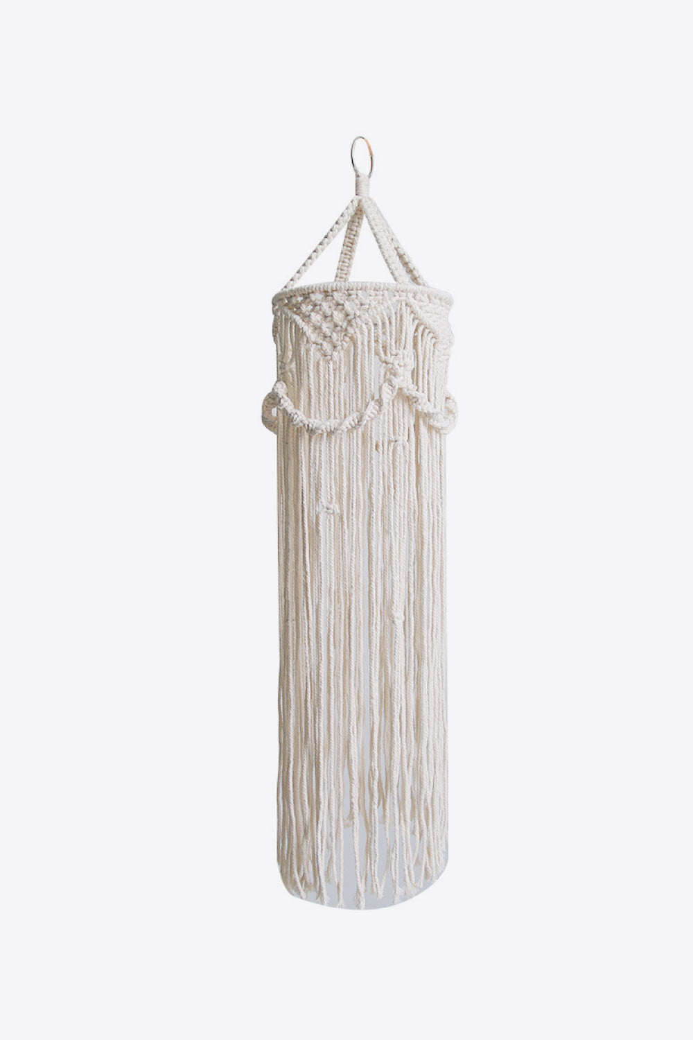 Macrame Hanging Lampshade The Stout Steer